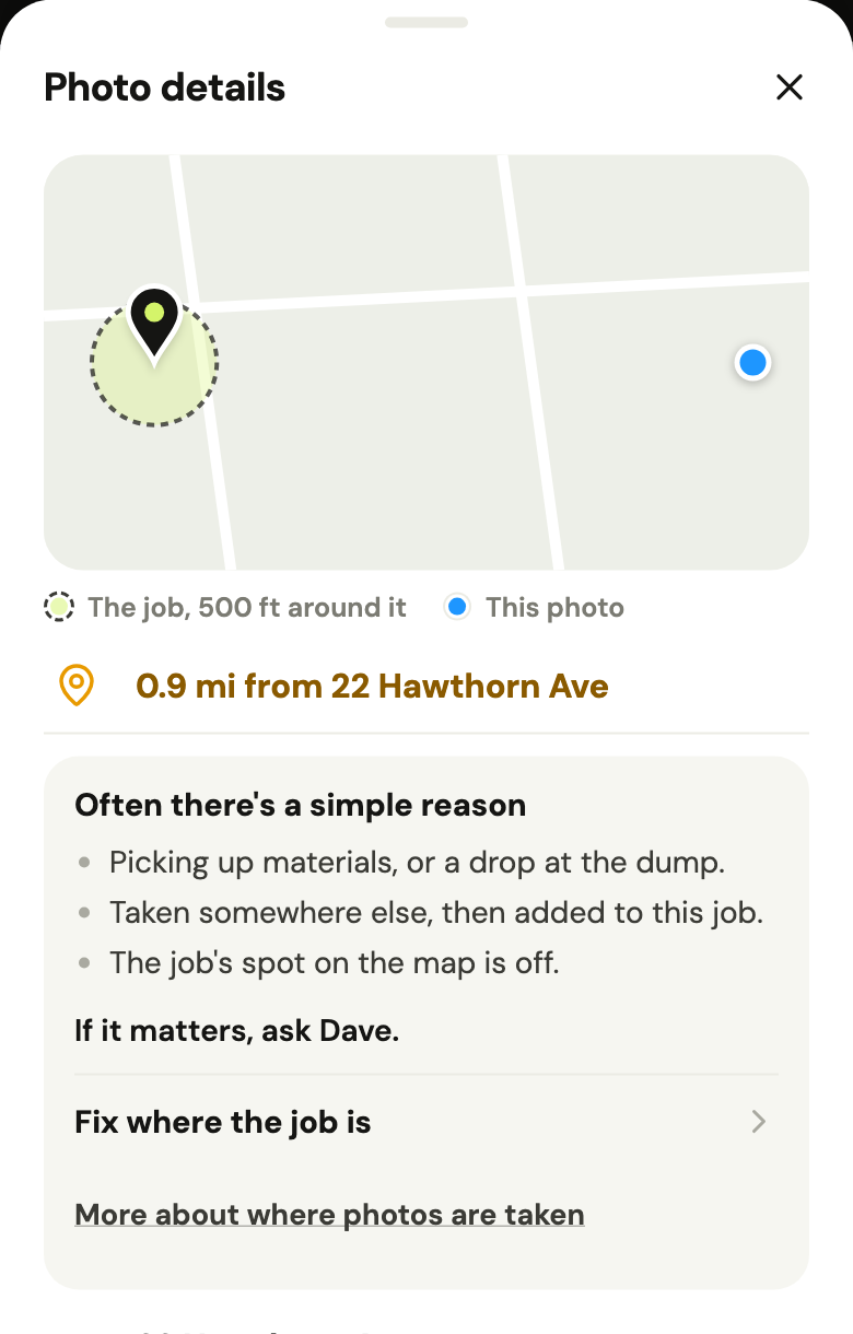 A photo's details: 0.9 mi from 22 Hawthorn Ave, and the simple reasons that can happen.